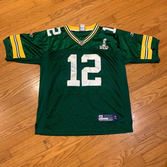 Super Bowl XLV Green Bay Packers Aaron Rodgers NFL Reebok jersey - Picture 1 of 10